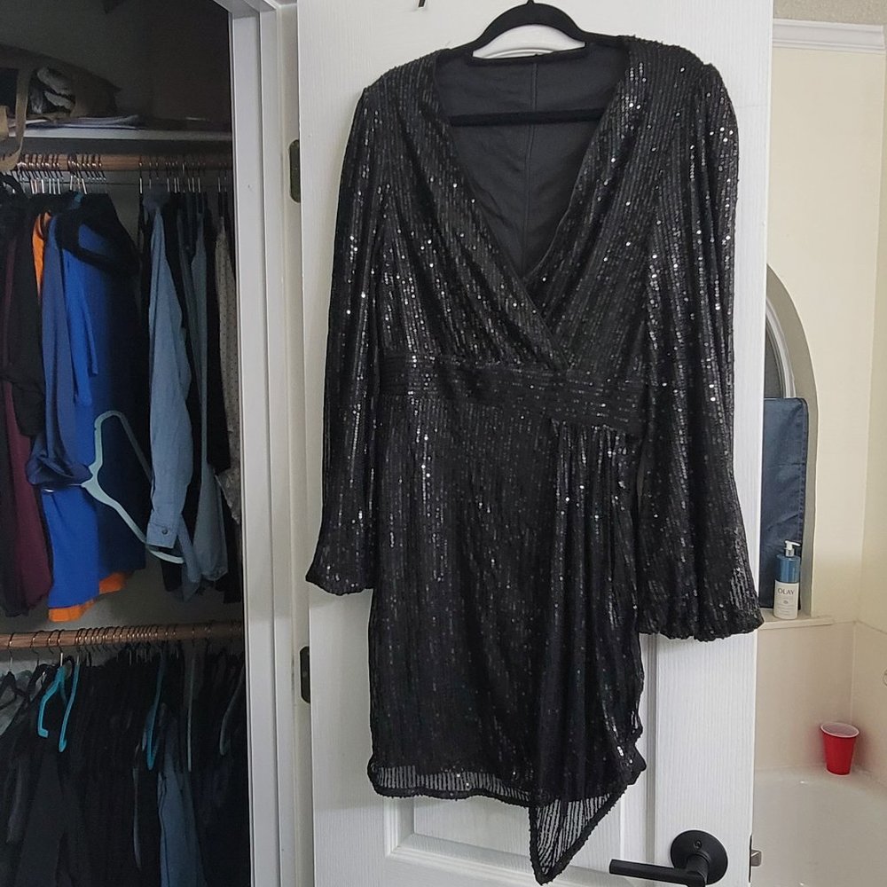 Sequin little black Dress
